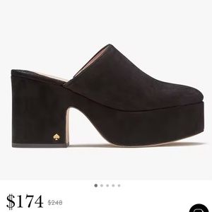 Kate Spade Amelia Black Clog NIB